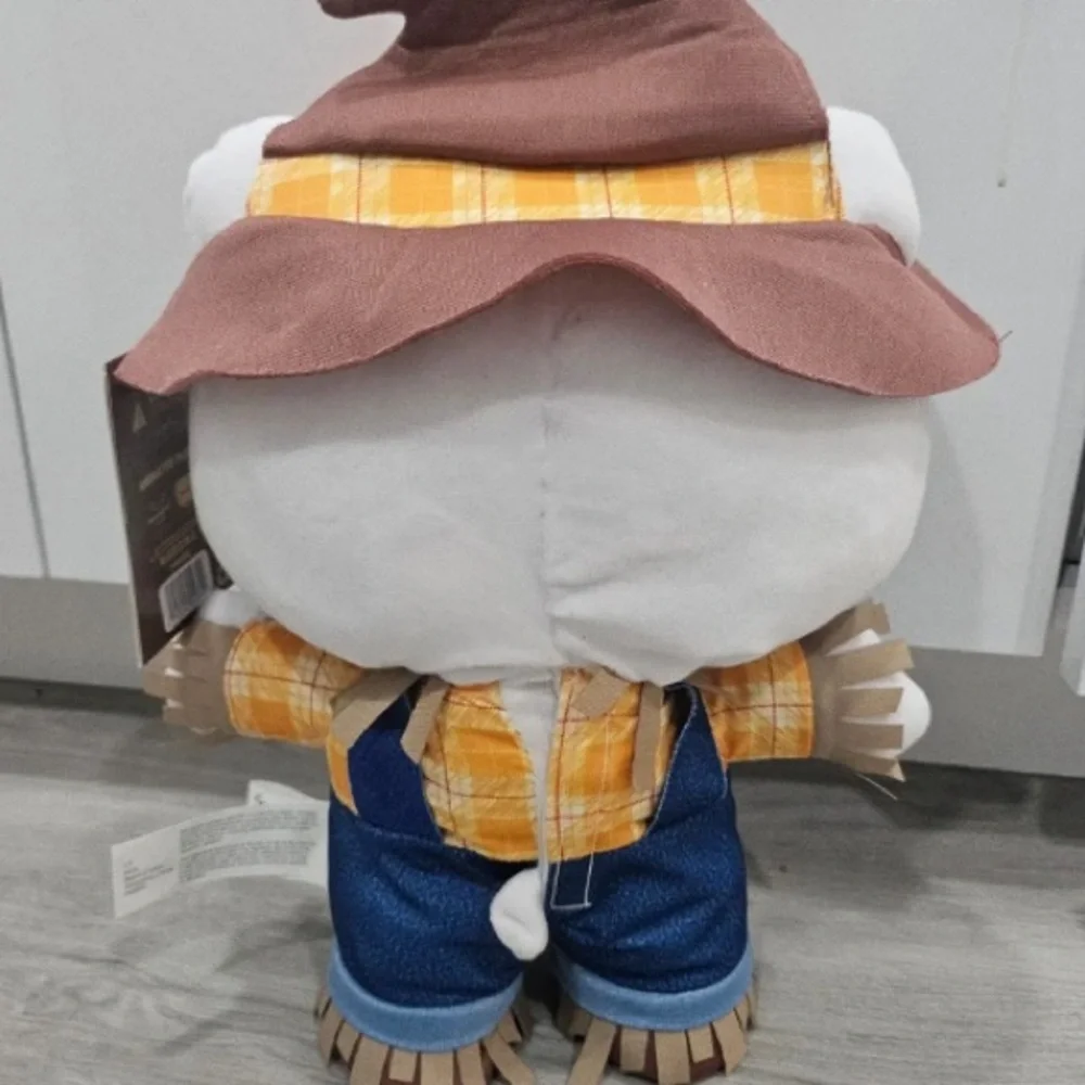 Hello Kitty Fall Scarecrow Animated Plush Greeter 16.5 in